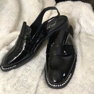 Free People Black Patent Leather Shoes